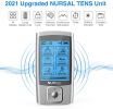 TEC.BEAN EMS TENS Unit Muscle Stimulator with 16 Modes, Rechargeable TENS Machine, 8 Pcs Electrode Pads