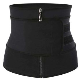 Workout Waist Trainers for Women Sweat Waist Trimmers Weight Loss Body Shaper (Color: Single belt Grey, size: 3XL)