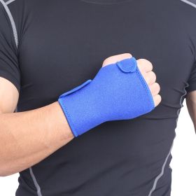 Sprains Arthritis Band Belt Sports Safety Accessories Carpal Tunnel Hand Wrist Support Brace 1 Pcs (Color: Blue, size: Right)