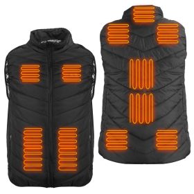 Heated Vest Electric USB Jacket Men Women Heating Coat Thermal Body Warmer Wear with 3 Temperature Levels (size: L)